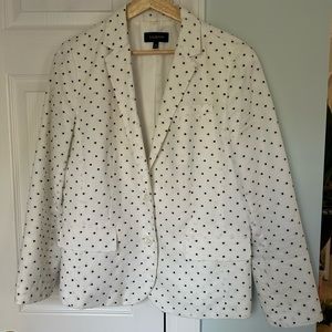 Talbots white and black blazer/jacket